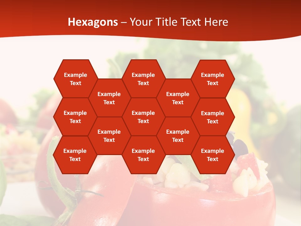 Bell Pepper Catering Lemon PowerPoint Template