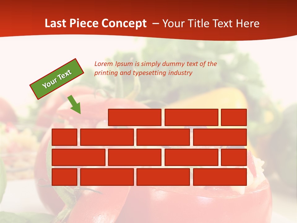 Bell Pepper Catering Lemon PowerPoint Template