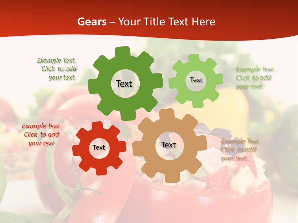 Bell Pepper Catering Lemon PowerPoint Template