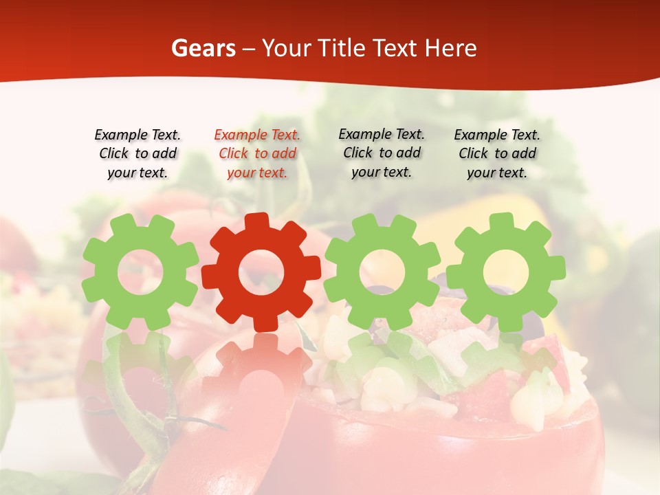 Bell Pepper Catering Lemon PowerPoint Template