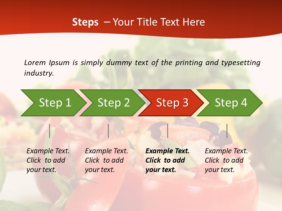 Bell Pepper Catering Lemon PowerPoint Template