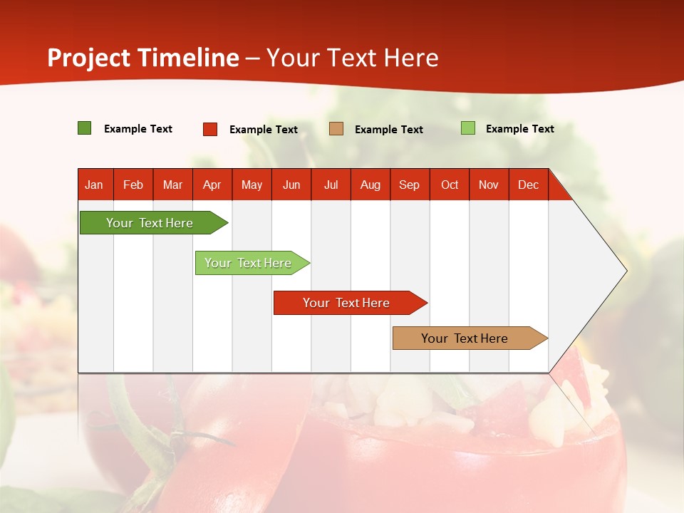 Bell Pepper Catering Lemon PowerPoint Template
