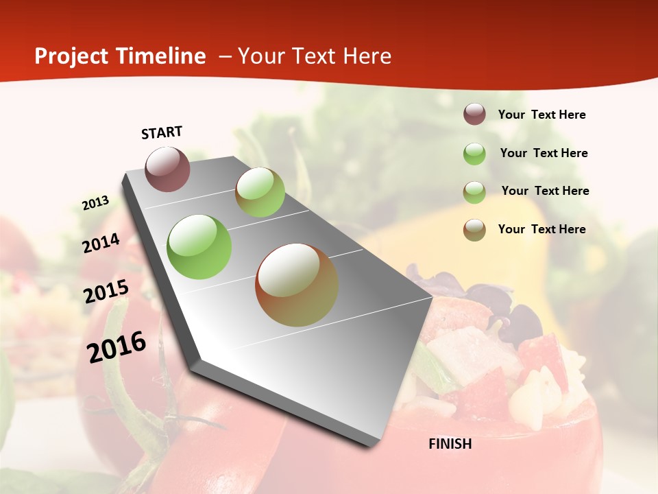 Bell Pepper Catering Lemon PowerPoint Template