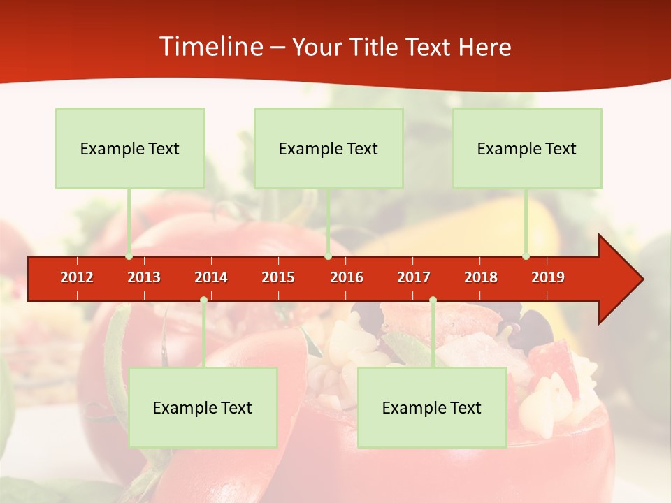 Bell Pepper Catering Lemon PowerPoint Template