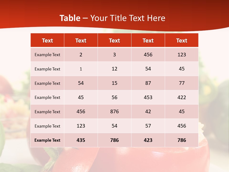 Bell Pepper Catering Lemon PowerPoint Template