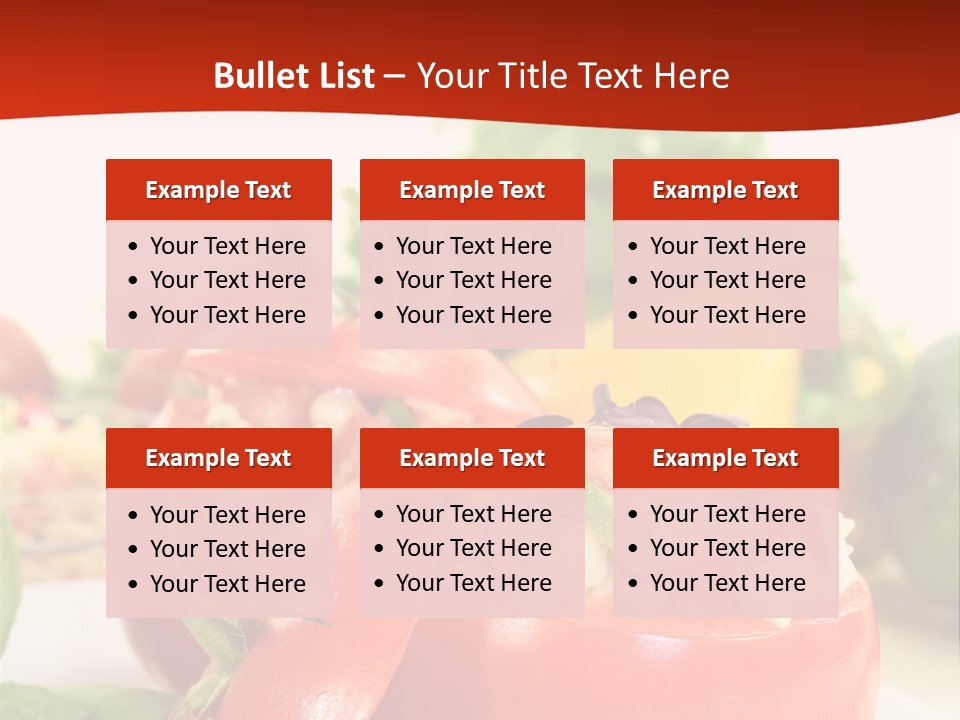 Bell Pepper Catering Lemon PowerPoint Template