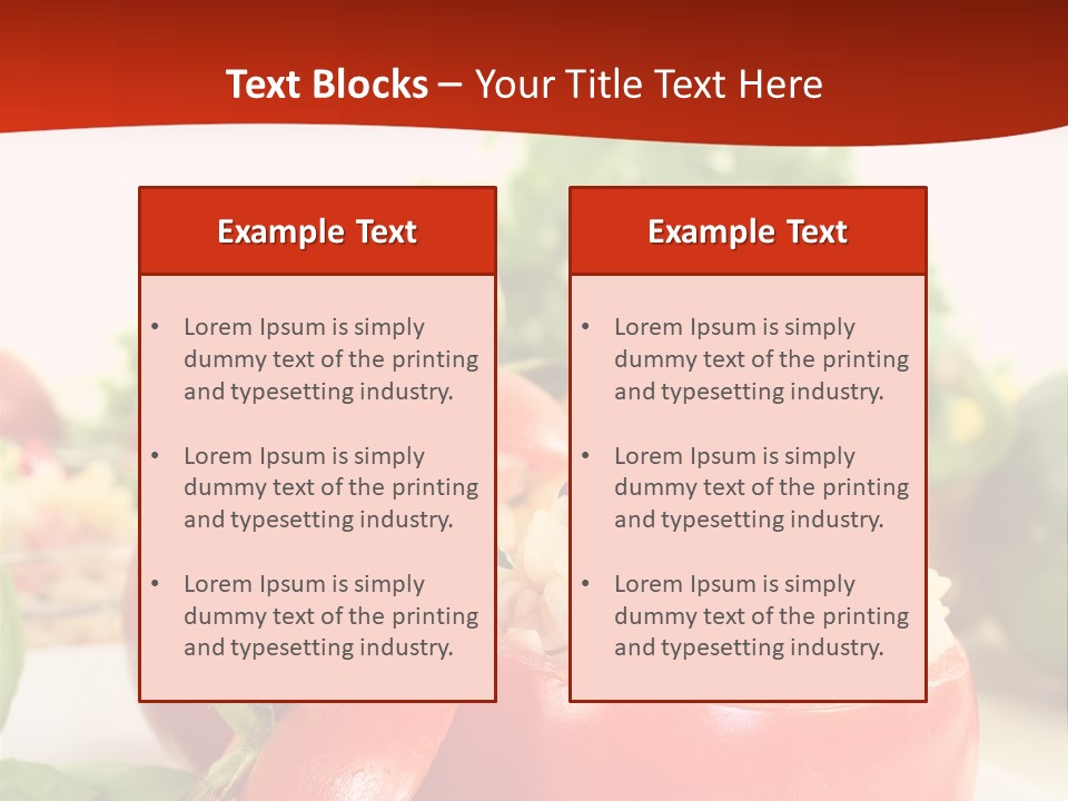 Bell Pepper Catering Lemon PowerPoint Template