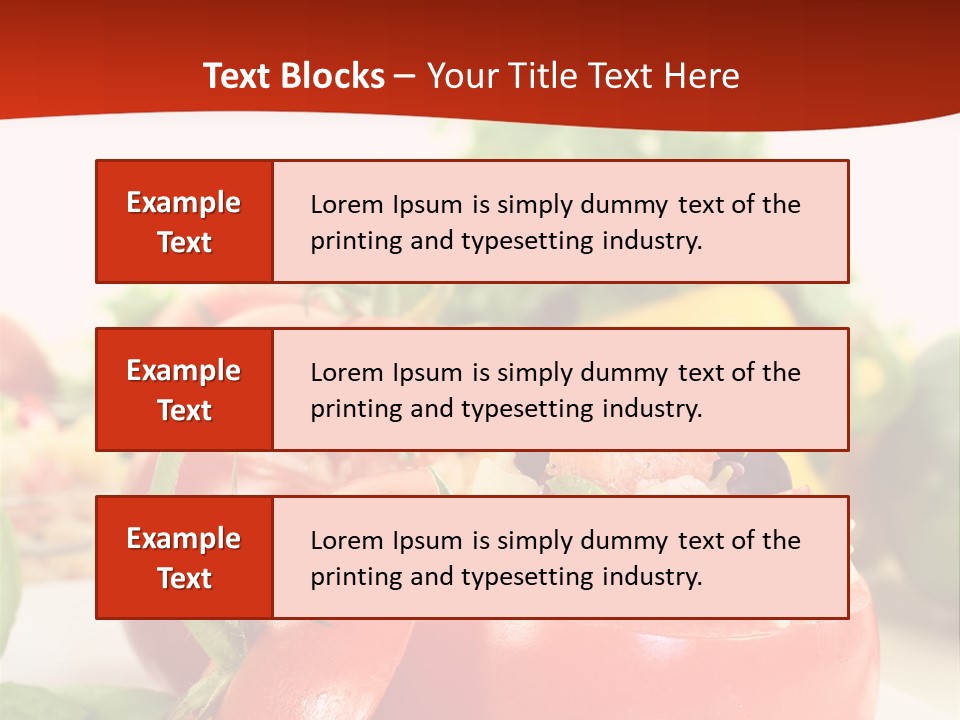 Bell Pepper Catering Lemon PowerPoint Template