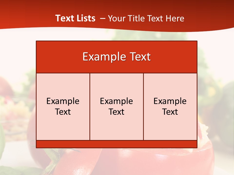 Bell Pepper Catering Lemon PowerPoint Template