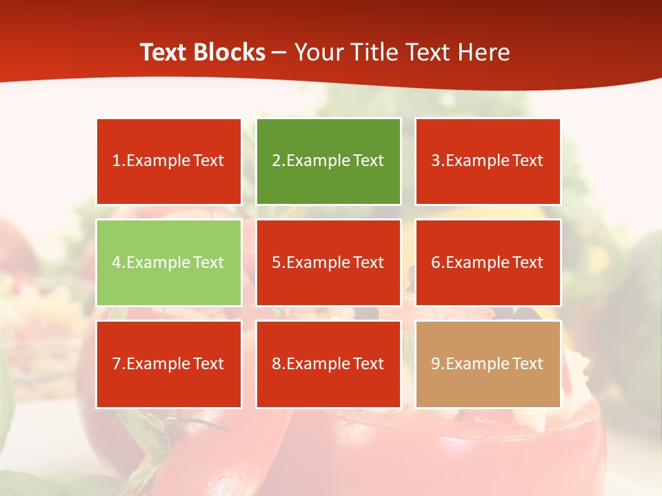 Bell Pepper Catering Lemon PowerPoint Template
