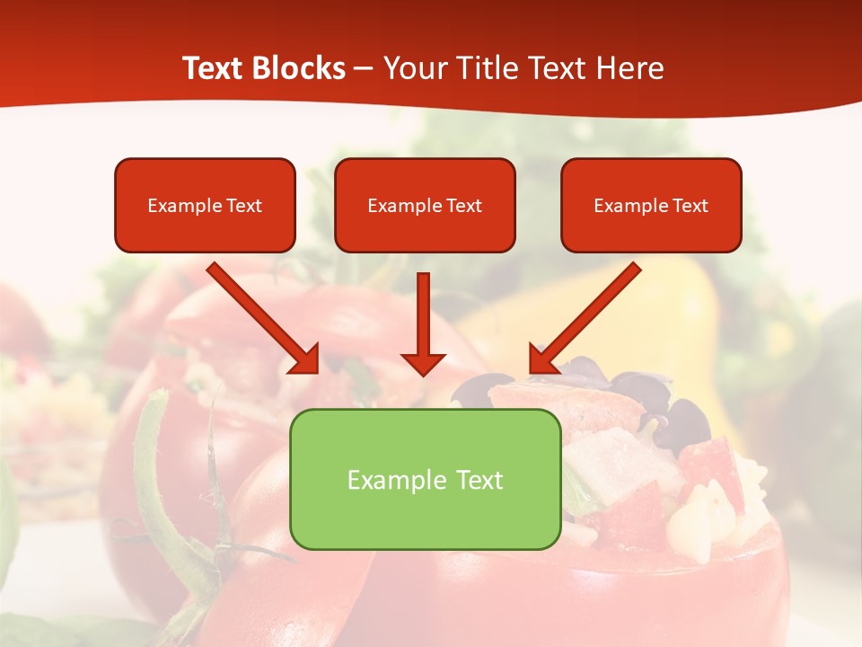 Bell Pepper Catering Lemon PowerPoint Template