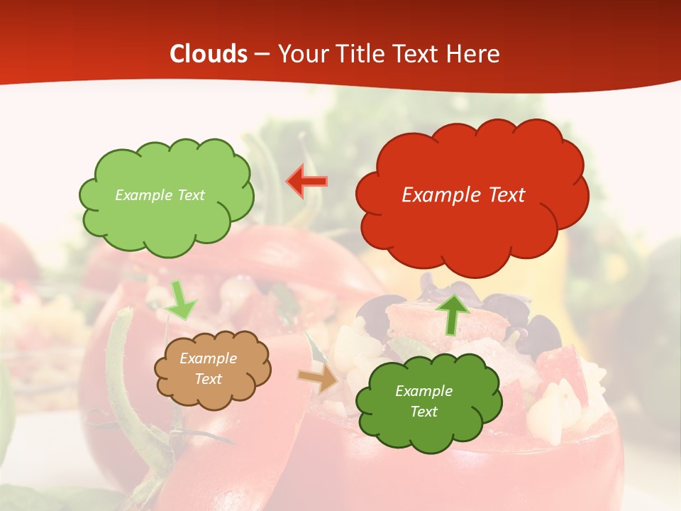 Bell Pepper Catering Lemon PowerPoint Template