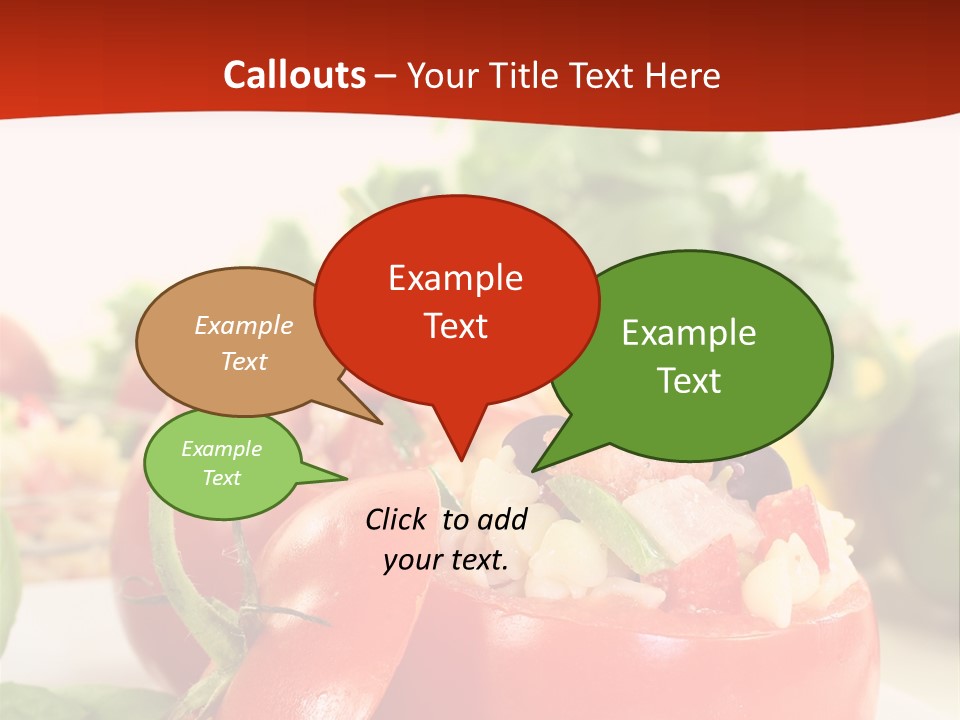 Bell Pepper Catering Lemon PowerPoint Template