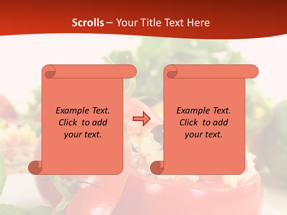 Bell Pepper Catering Lemon PowerPoint Template