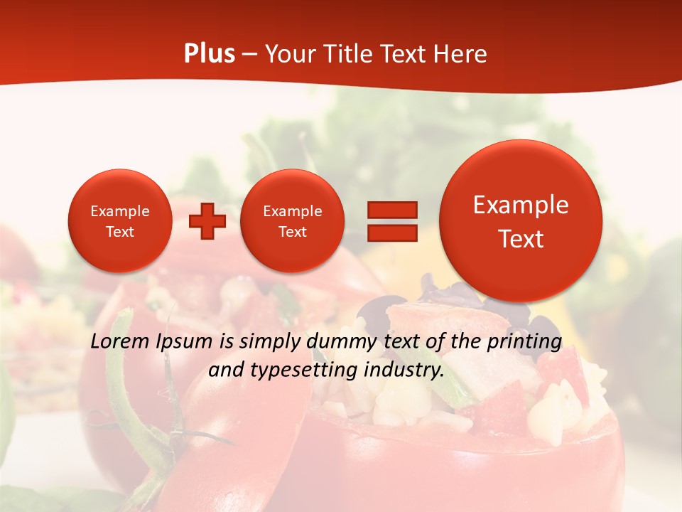 Bell Pepper Catering Lemon PowerPoint Template