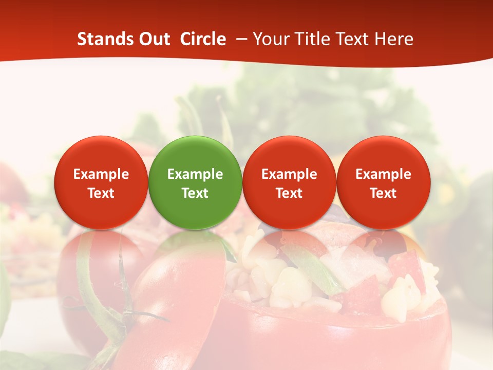 Bell Pepper Catering Lemon PowerPoint Template