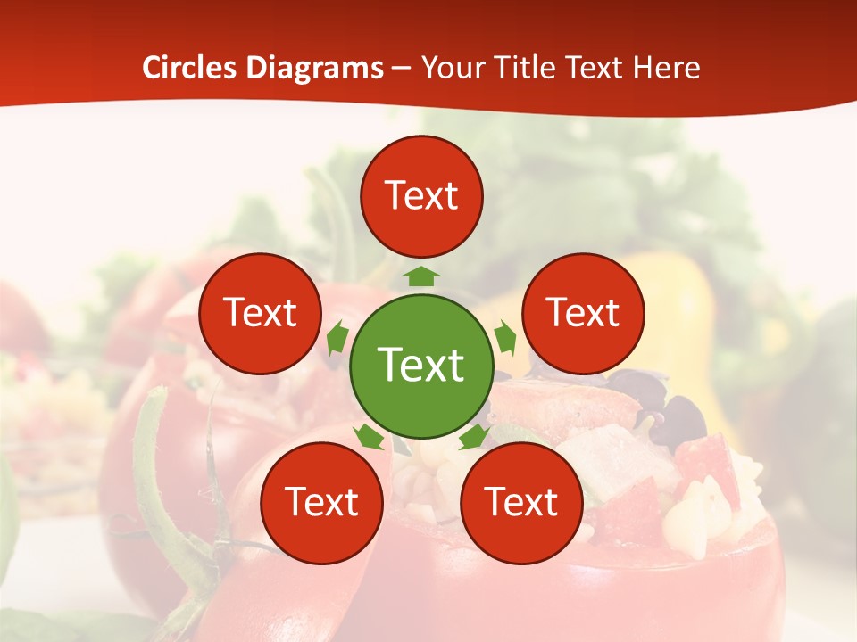 Bell Pepper Catering Lemon PowerPoint Template