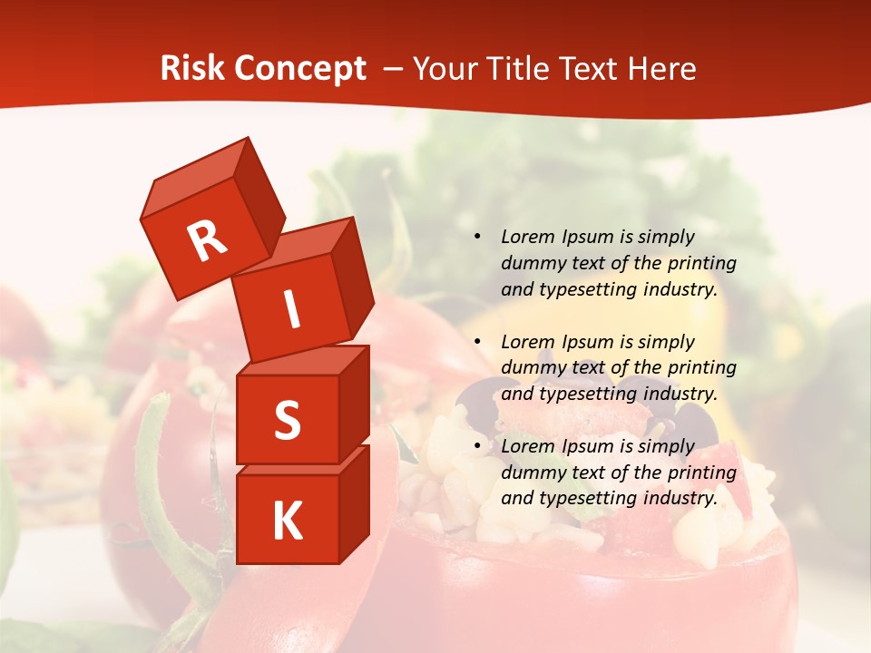 Bell Pepper Catering Lemon PowerPoint Template