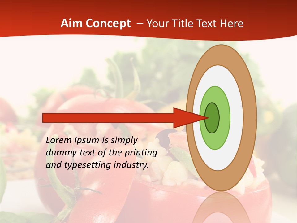 Bell Pepper Catering Lemon PowerPoint Template
