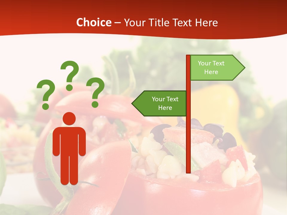 Bell Pepper Catering Lemon PowerPoint Template