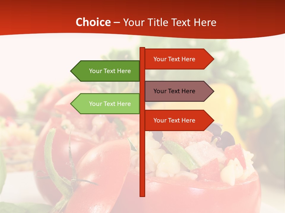 Bell Pepper Catering Lemon PowerPoint Template