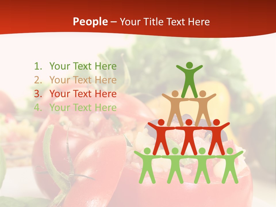 Bell Pepper Catering Lemon PowerPoint Template