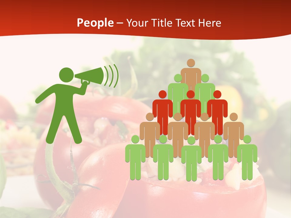 Bell Pepper Catering Lemon PowerPoint Template