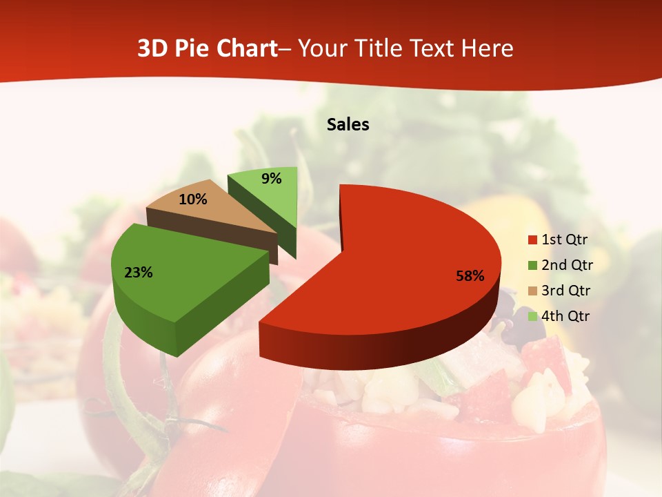 Bell Pepper Catering Lemon PowerPoint Template