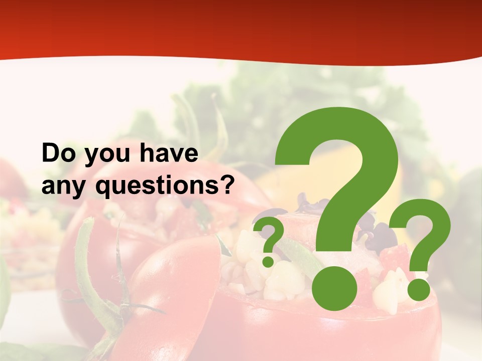 Bell Pepper Catering Lemon PowerPoint Template