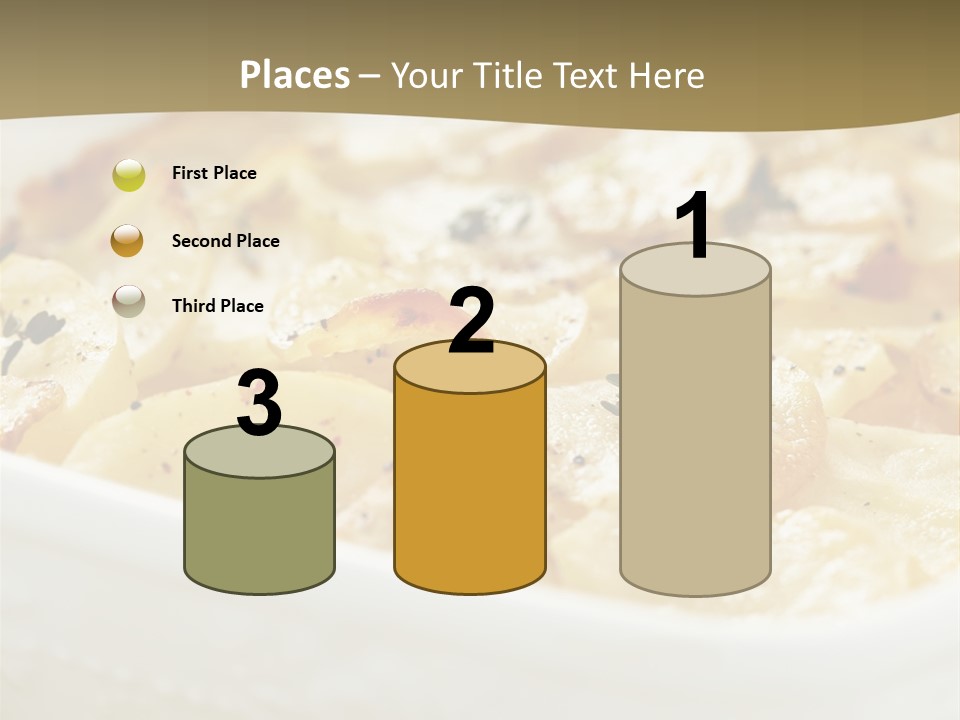 Healthy White Dishware PowerPoint Template