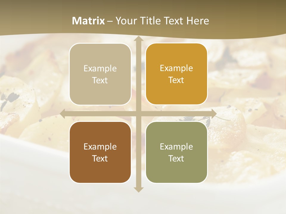 Healthy White Dishware PowerPoint Template