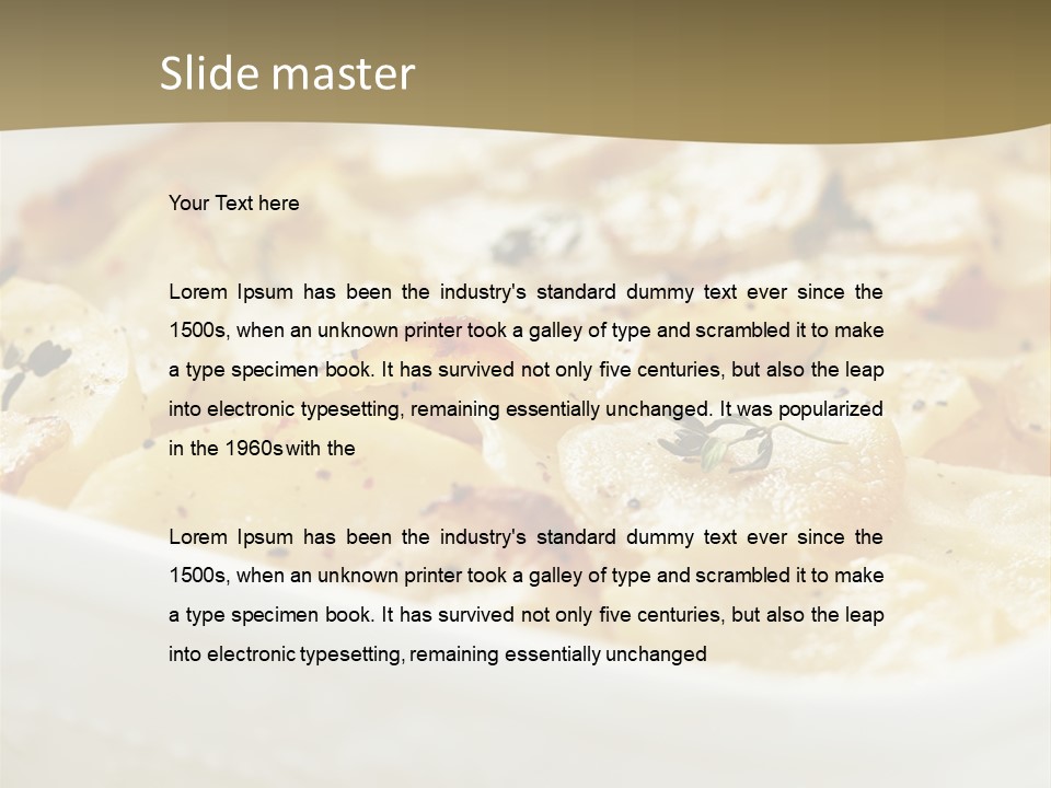 Healthy White Dishware PowerPoint Template