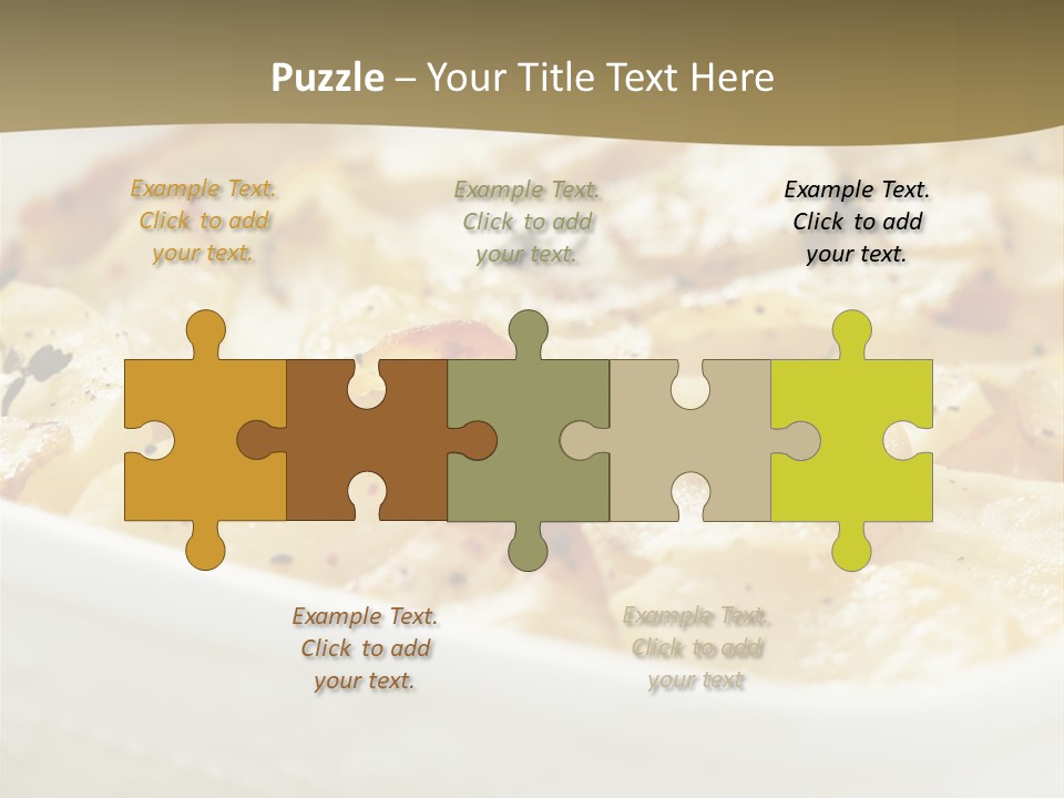 Healthy White Dishware PowerPoint Template