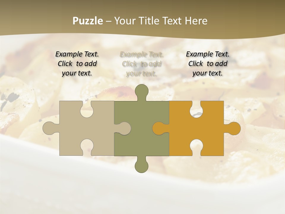 Healthy White Dishware PowerPoint Template