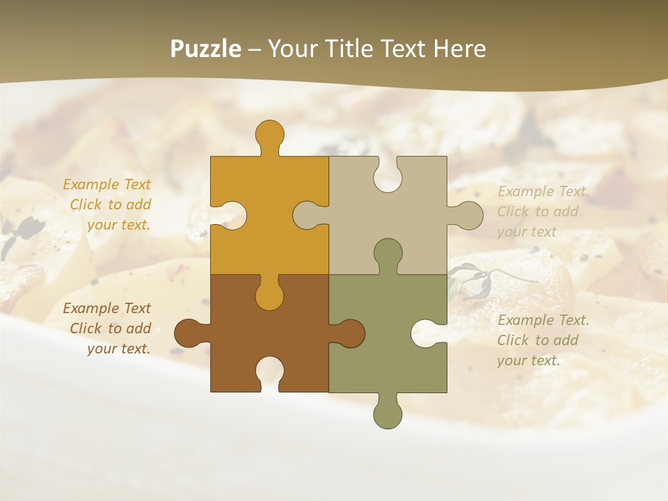 Healthy White Dishware PowerPoint Template