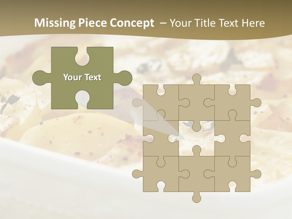 Healthy White Dishware PowerPoint Template