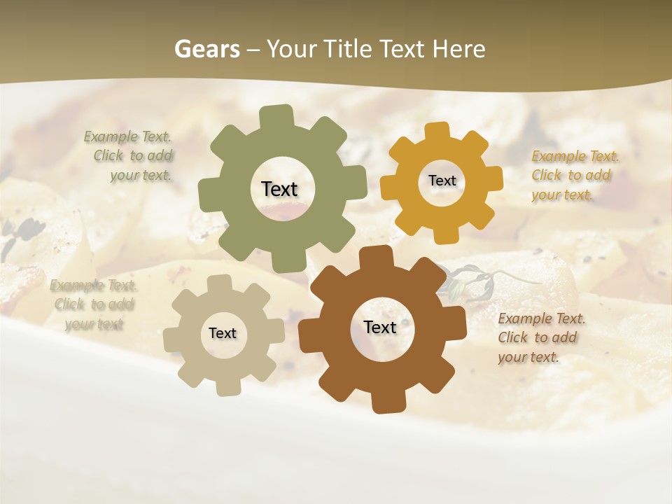 Healthy White Dishware PowerPoint Template