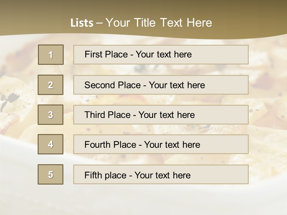 Healthy White Dishware PowerPoint Template