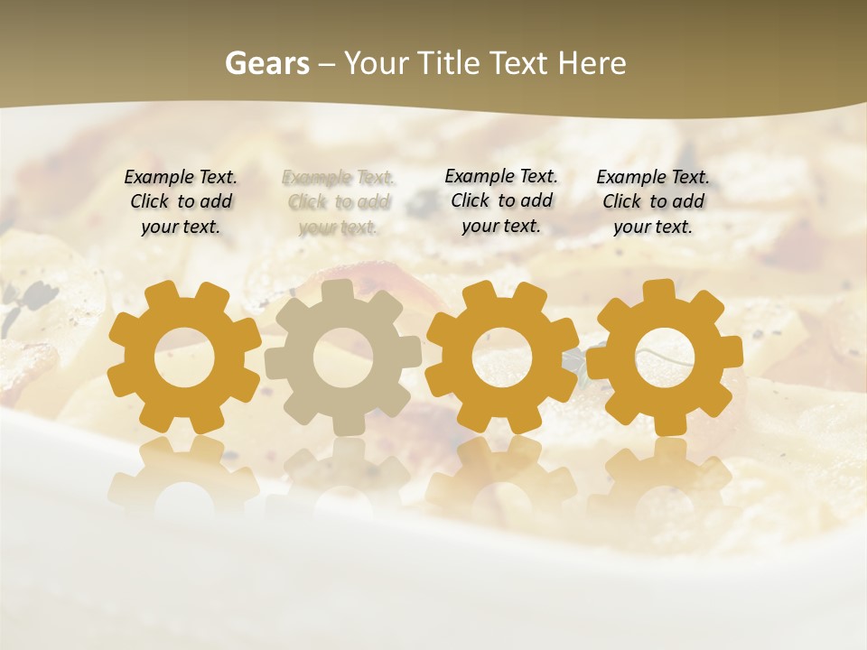 Healthy White Dishware PowerPoint Template