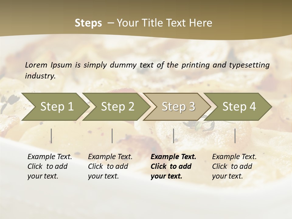 Healthy White Dishware PowerPoint Template