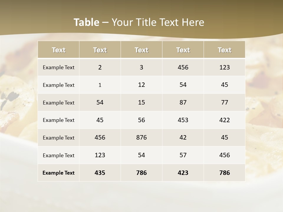 Healthy White Dishware PowerPoint Template