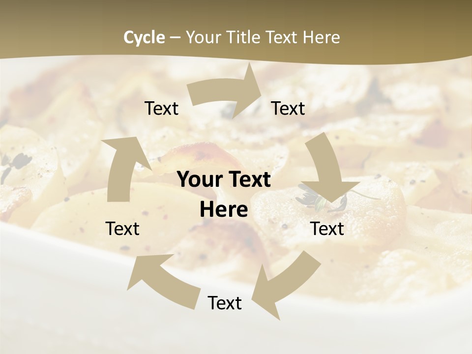 Healthy White Dishware PowerPoint Template