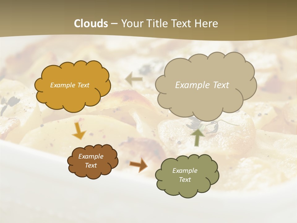 Healthy White Dishware PowerPoint Template