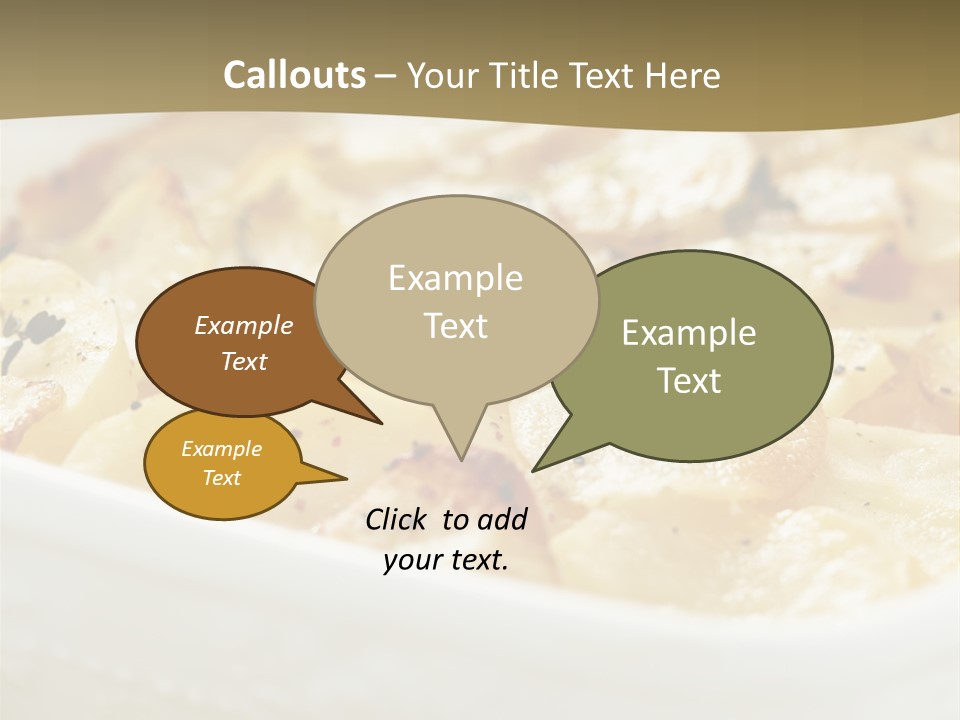 Healthy White Dishware PowerPoint Template