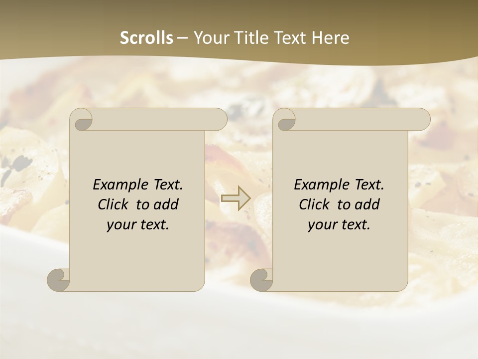 Healthy White Dishware PowerPoint Template
