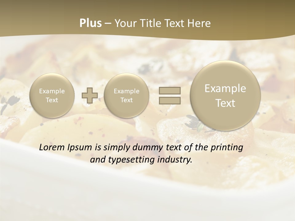 Healthy White Dishware PowerPoint Template