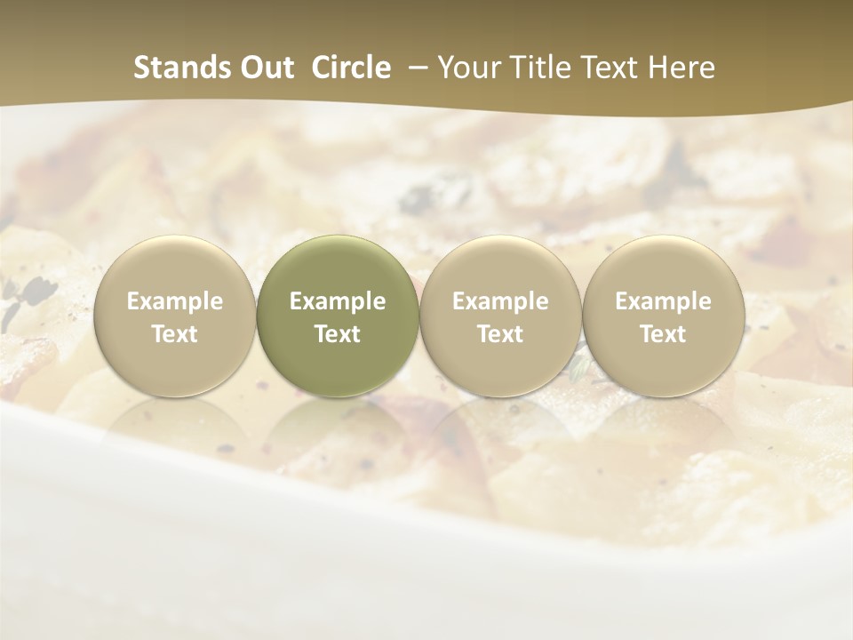 Healthy White Dishware PowerPoint Template