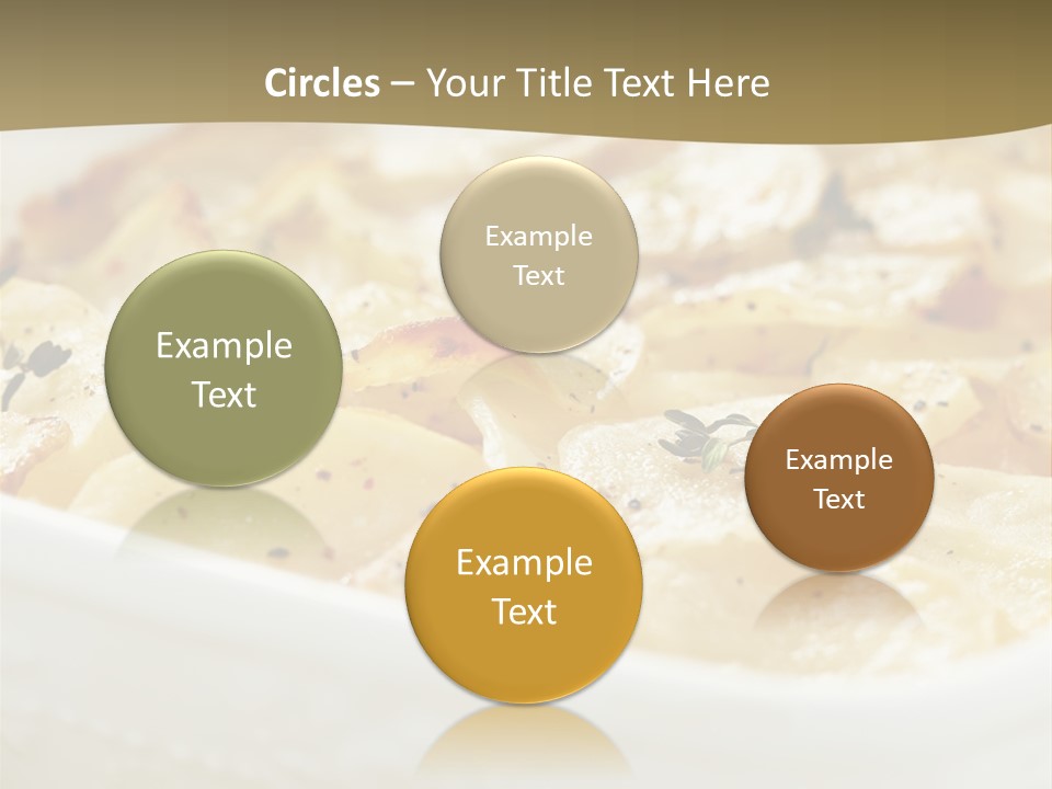 Healthy White Dishware PowerPoint Template