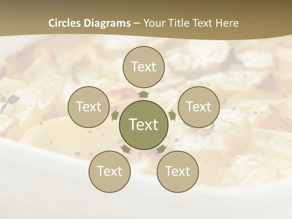 Healthy White Dishware PowerPoint Template