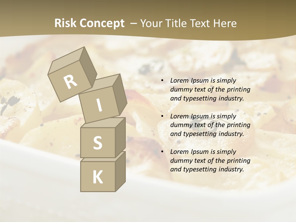 Healthy White Dishware PowerPoint Template